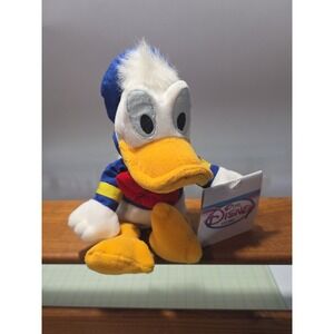 Disney Store Plush Donald Duck Mini Bean Bag  Classic‎ Donald - With Tag